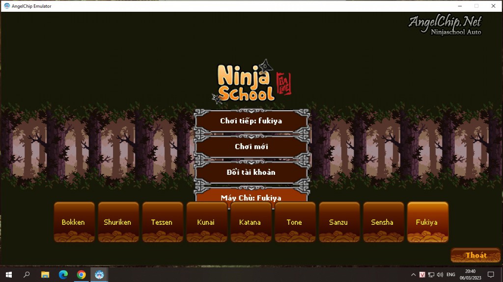 Tải miễn phí phiên bản NinjaSchool Auto, hỗ trợ server Fukiya